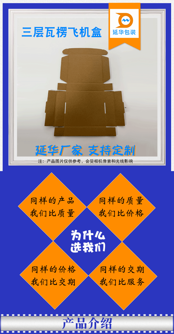 三层瓦楞飞机盒 三层瓦楞飞机盒