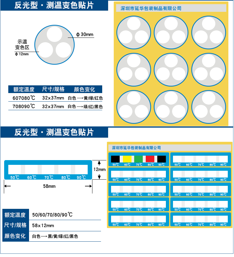 高温变色标签