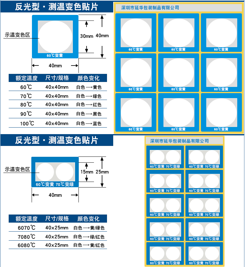 高温变色标签